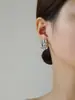 Pendientes Cuadrados con Patrón de Diamantes de Moda y Elegantes, Estilo Lujo Ligero, Diseño Único, Pendientes Elegantes de Diseño de Nicho para Mujer