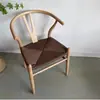 Silla de comedor original en forma de Y de madera maciza con reposabrazos y respaldo, para uso doméstico, estilo de mediados de siglo, tejida con cuerda y ratán, adecuada para sentarse durante mucho tiempo, silla individual, silla para casa de té