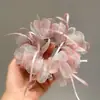 Lazo de Organza de Encaje de Hada Dongdaemun Coreano con Pedrería para el Cabello Cuerda para el Cabello Estilo Bosque Nuevo 2026 para Mujer
