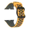 Adequado para pulseira de silicone esportiva respirável em favo de mel de duas cores para as séries Apple Watch Ultra9876543210 SE