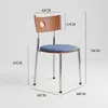 Silla de Comedor Nórdica Vintage de Madera Maciza para el Hogar Berg, Mesa y Sillas de Comedor de Diseñador Minimalistas Modernas de Moda, Estilo Retro Francés