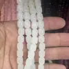 Acessórios para Joias 8*10mm Vidro Imitando Jade Contas Cilíndricas Contas Semi-Acabadas Pulseira DIY Colar Acessórios para Roupas Atacado