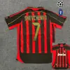 0607 retro AC Milán No. 22 Kaka camiseta de visitante Liga de Campeones Pirlo AC camiseta de fútbol de manga corta venta al por mayor transfronteriza