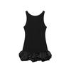 Vestido abullonado sin mangas de ballet artístico para mujer, nuevo de otoño, falda de capullo de flor pequeña, falda corta 8453777