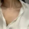 Cadena Hueso de Serpiente que No se Desvanece, Collar Sencillo y Versátil para Hombres y Mujeres, Cadena Fina para Clavícula, Moderna y Personalizada