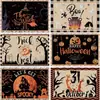 Dropshipping Transfronterizo Nuevo Mantel Individual de Calabaza y Calavera de Halloween Decoración de Broma Festiva Mantel Individual Se Puede Personalizar con Imagen Venta al por Mayor