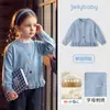 Ropa de punto de lana para niñas Jellybaby 2026 Otoño Nuevo Estilo Cárdigan de punto para niños franceses Ropa de Otoño para Bebés