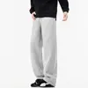 Calça de Moletom Esportiva de Outono Estilo Americano Plus Size para Homens, Casual Solta, para Casal, Perna Larga Reta com Efeito de Caimento 8X