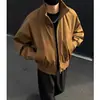 Chaqueta de aviador juvenil japonesa para hombre, primavera y otoño 2026, silueta de prenda exterior, cuello alto, chaqueta de béisbol
