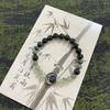 Pulsera de Estilo Retro Oscuro de Moda Popular Mariposa Tinta Luz de Luna Nicho Masculino Fresco Regalo para Pareja Estudiante Pulsera