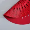 Novo Jogo Americano Redondo Vazado PVC Casa Hotel Mesa de Jantar Elegante Atmosférico Antiderrapante Anti-incrustante Isolamento Térmico Tapete Decoração