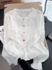 Suéter de Punto Calado de Punto Suave y Dulce Estilo Primavera Nuevo para Mujer, Diseño Versátil para el Trabajo, Cárdigan de Punto Adelgazante