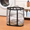 ¡Guau, cesta de lavandería sucia portátil transfronteriza de gran capacidad para el hogar, cesto de lavandería de malla plegable para montaje en pared para baño y inodoro