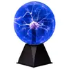 Esferas Mágicas Mágicas de 5 polegadas Cabo Blu-Ray Energia Íon Lâmpada de Bola de Plasma Luminosa Luz Noturna Mágica de Mesa