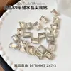 Atacado de Pedrarias para Nail Art de Alta Qualidade com Base Pontiaguda Branca Alternativa K9 em Formato de Coração, Oval, Retangular e Irregular Acessórios de Unha DIY