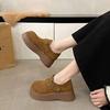 Nuevos Zapatos de Otoño para Mujer 2025 Estilo Popular de Celebridad de Internet Zapatos de Vestir Zapatos Casuales Retro Slip-On Mocasines Zapatos de Suela Gruesa
