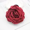 Encantador Pasador de Flor de Rosa, Mismo Estilo que Caro, Exquisito Accesorio para el Cabello para Peinados Recogidos, Elegante Pinza de Flor para el Cabello para la Parte Trasera de la Cabeza