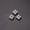 Accesorios de Joyería DIY Plata Tibetana 6/8mm Espaciador de Bandeja de Flor Colgante Agujero Recto Cuentas Espaciadoras de Codo Accesorios para Pulsera Collar Hechos a Mano