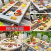 Mesa y Sillas de Barbacoa para Exteriores Mojia Estilo Nórdico para el Hogar Aleación de Aluminio Mesa y Sillas para Patio Jardín Ocio Muebles Chinos de Carbón/Eléctricos