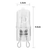 Bombillas Halógenas G9 110V/220V 25W/40W G9 Bombilla Halógena de Cuarzo Esmerilado Fuente de Luz Duradera Regulable