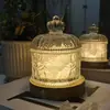 Casa Feminino Enfeites Decorativos Difusor Recipiente de Pedra de Cristal Frasco de Armazenamento Óleo Essencial Luz Noturna Duradoura Recipiente para Presente Caixa Pote de Armazenamento