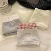 Bragas Triangulares Estilo Coreano 10A Algodón Puro Antibacteriano para Mujer Sin Costuras Entrepierna Extendida Dulce Empalme Ropa Interior Suave para Niña