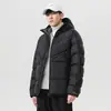 Enbu Outono Inverno Nova Jaqueta de Algodão Top Masculino Casual ao Ar Livre Versátil com Capuz Tendência Jaqueta Pão Masculina Casaco
