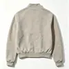 Nueva chaqueta para hombre de PU 2026, moderna y elegante, con un diseño de tejido de canalé resistente, un cuello alto casual y un corte relajado