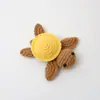 Pendente fofo de tricô de lã feito à mão tartaruga de crochê enviar amigos presente criativo boneca de crochê boneca