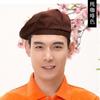 Gorro de Chef Gorras Masculinas Boina de Camarero Femenino Hotel Cocina Restaurante Occidental Sombrero de Trabajo Sombrero Transpirable Adulto