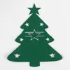 Venta al por mayor de fábrica nuevo comercio exterior fieltro navideño no tejido árbol de Navidad bolsa para cubiertos de mesa cuchillo y tenedor productos de decoración para fiestas