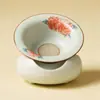 Colador de Té de Loto Jin Tang Fu Hua de Fábrica Malla de Filtro Cerámica Separador de Agua y Té Accesorios para Juego de Té