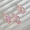 Acrílico Transparente UV Grande Formato de Doce Furo Reto Contas Soltas DIY Miçangas Corrente de Celular Chaveiro de Carro Material Acessórios
