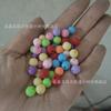 Cuentas de caramelo esmeriladas mate para bricolaje, cuentas acrílicas de 6-10 mm, cuentas redondas, agujero recto, accesorios para el cabello, pulseras y collares.