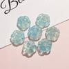 Verano transparente mágico color doble pétalo flor con cuentas joyería diy accesorios para mujer aretes pulsera materiales hechos a mano mayoreo