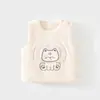 Colete de bebê para proteção da barriga, colete infantil acolchoado para outono e inverno, top quente forrado de algodão para recém-nascidos