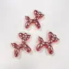 Colgante de joyería acrílica de moda de TikTok, color de moda, orificio para colgar, perro globo, accesorios hechos a mano DIY, llave