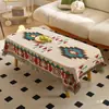 Mantel Estilo Étnico Mantel para Mesa de Comedor de Camping al Aire Libre Mantel para Ambiente de Fiesta de Té de Hermanas Mantel de Mesa de Café de Alto Valor