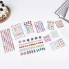 Pegatinas de gemas se pueden fijar pegatinas acrílicas para teléfono móvil creativas diy Perla dibujos animados infantiles color flor Pegatinas de Perla Diamante