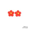 Flor de Cinco Pétalos Redondeada Esmerilada de Resina Accesorios Pequeños para Manualidades DIY Pegamento de Crema Fundas de Teléfono, Imanes de Refrigerador y Materiales para Hebillas de Zapatos