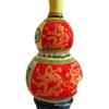 Fábrica directa calabaza natural tallada pirografía mapa Jiulong artesanía regalo adornos antiguo hecho a mano