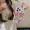 Popular funda rosa girly con forma de corazón adecuada para Apple 17 Pro Max, iPhone 16 y lindo iPhone 15