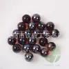 20 Piezas 16mm cuentas de vidrio ámbar 1.6cm color marrón oscuro bola transparente 16mm canicas color café piezas de ajedrez 120g