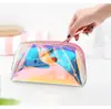 Bolsa de Maquiagem Clutch Symphony Laser TPU, Bolsa Colorida para Armazenamento de Cosméticos, Bolsa Transparente, Design de Nicho, Leve e à Prova d'Água
