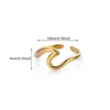 Tendencia Nueva Transfronteriza Anillo Ancho de Acero Inoxidable con Textura Geométrica para Hombres y Mujeres Irregular Acero de Titanio Anillo de Lujo de Gama Alta