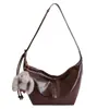 Bolso de Mano Retro Transfronterizo de Gran Capacidad para Mujer, Nuevo Estilo Invierno 2025, Simple y Versátil, Estilo Extranjero, Bolso de Hombro Cruzado Individual