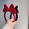 Diadema grande de lazo de terciopelo linda dulce diadema tridimensional tocado ambiente navideño