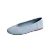 Zapatos de Noche Rojos para Mujer de Piel de Oveja, Suela Blanda, Superficie Suave, Nuevos para Primavera y Otoño 2026, Punta Redonda, Estilo Francés
