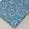 Tela Bordada con Lentejuelas Geométricas de Rombo y Malla de 3 mm en Stock del Fabricante para Vestidos, Qipao y Disfraces de Escenario