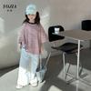 Camiseta de rayas para niñas YOJIA primavera 2025 nuevo estilo combinable ropa infantil camiseta manga corta infantil top primavera y verano